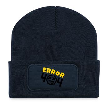 Erreur 404 introuvable - Beanie recyclé à patch - bleu marine - Devant