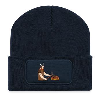 Fassanstecher - Recycelte Patch Beanie - French Navy - Vorne