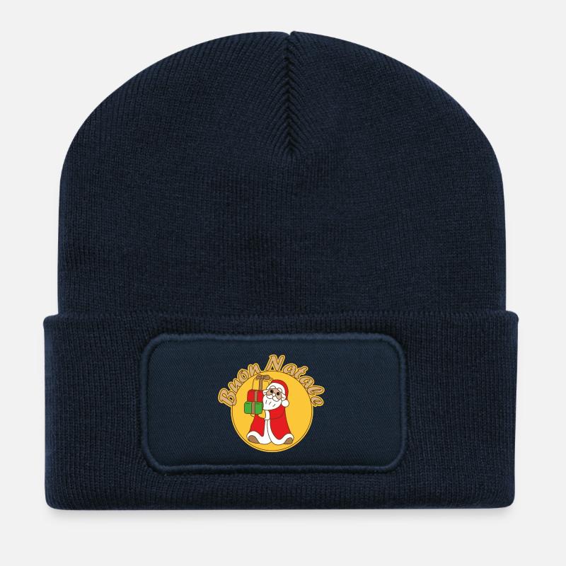 Geschenke für den Weihnachtsmann - Recycelte Patch Beanie - French Navy