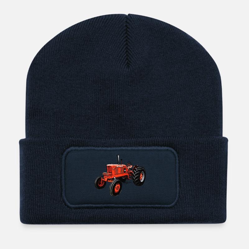 Allis Chalmers WD45 Traktor - Recycelte Patch Beanie - French Navy