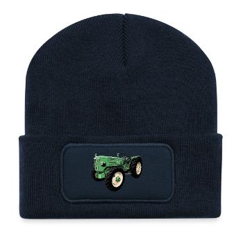 man Ackerdiesel Allrad 4N2 Traktor - Recycelte Patch Beanie - French Navy - Vorne