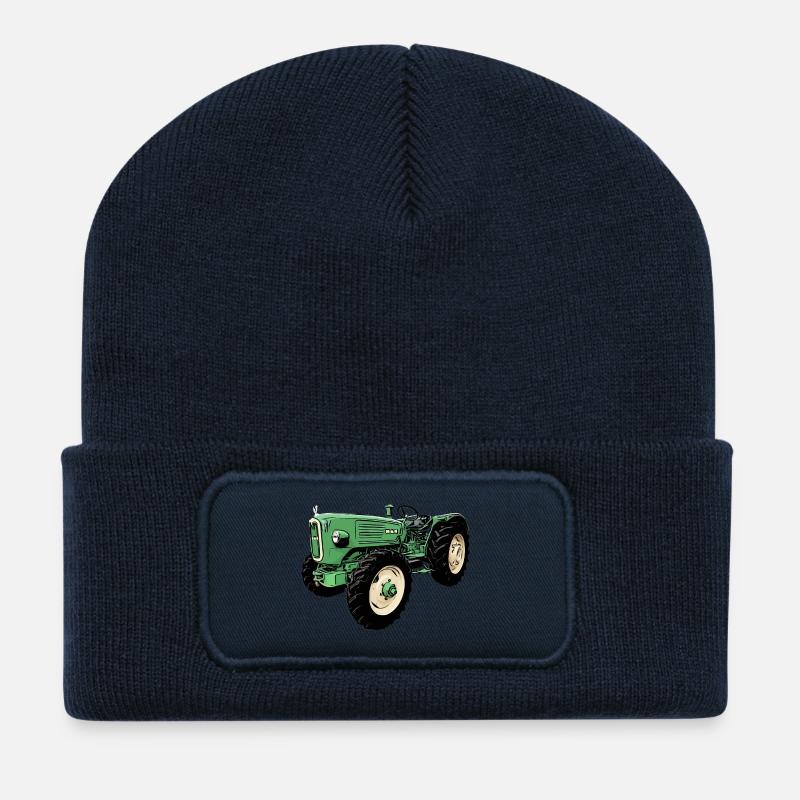man Ackerdiesel Allrad 4N2 Traktor - Recycelte Patch Beanie - French Navy