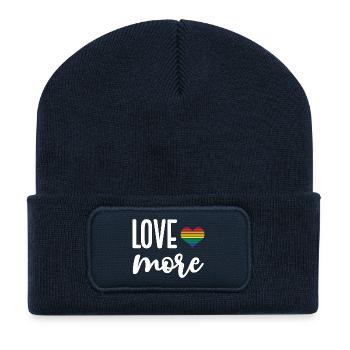 LGBT Pride Month - Love More - Recycled Patch Beanie - french navy - Front