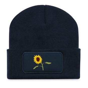 Clothing and accessories for the whole family with Girasol - Recycled Patch Beanie - french navy - Front
