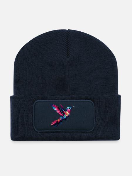 Kolibri - Recycelte Patch Beanie - French Navy