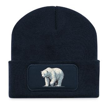 Polar bear - Recycled Patch Beanie - french navy - Front