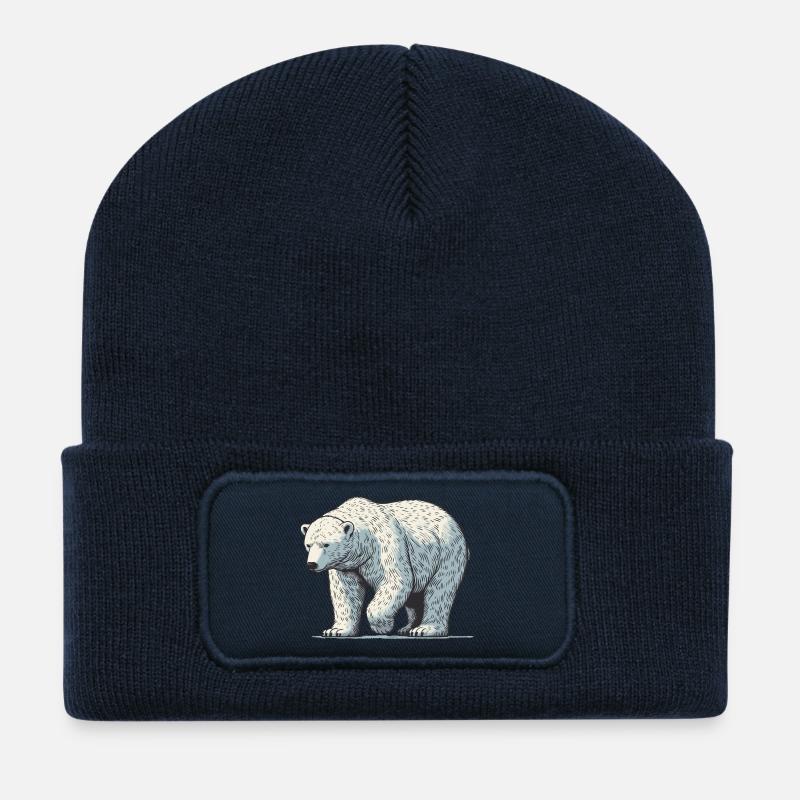 Eisbär - Recycelte Patch Beanie - French Navy