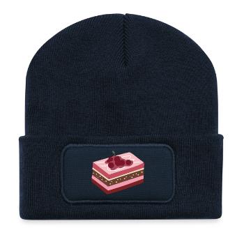Gâteau aux bonbons - Beanie recyclé à patch - bleu marine - Devant