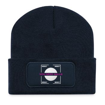 Hockey Field Hockey Hockey Hockey Season - Recycled Patch Beanie - french navy - Front