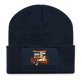 Romantic Trailer - Yes I camp 1 - Recycelte Patch Beanie - French Navy - Vorne