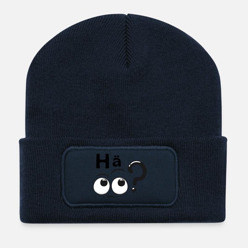 Huh? - Recycled Patch Beanie - french navy