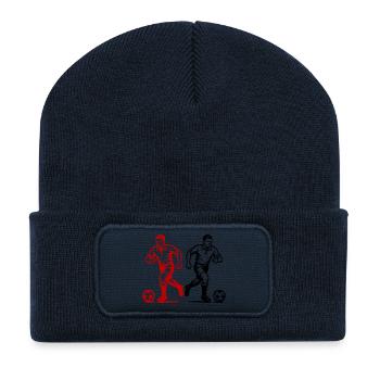 Équipe du club de soccer - Beanie recyclé à patch - bleu marine - Devant