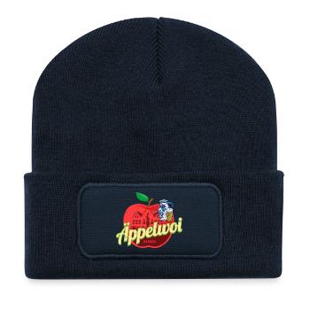 Äppelwoi Francfort Allemagne Ebbelwoi Souvenir - Beanie recyclé à patch - bleu marine - Devant