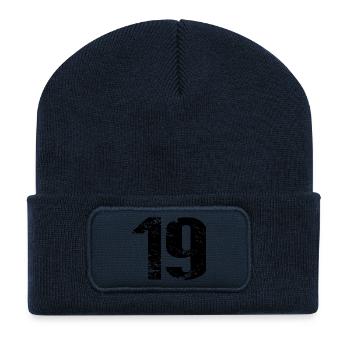 19 Number Leotard - Recycled Patch Beanie - french navy - Front