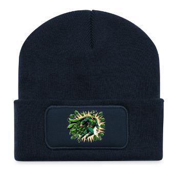 Spinachman: Leaf of Justice - Recycled Patch Beanie - french navy - Front