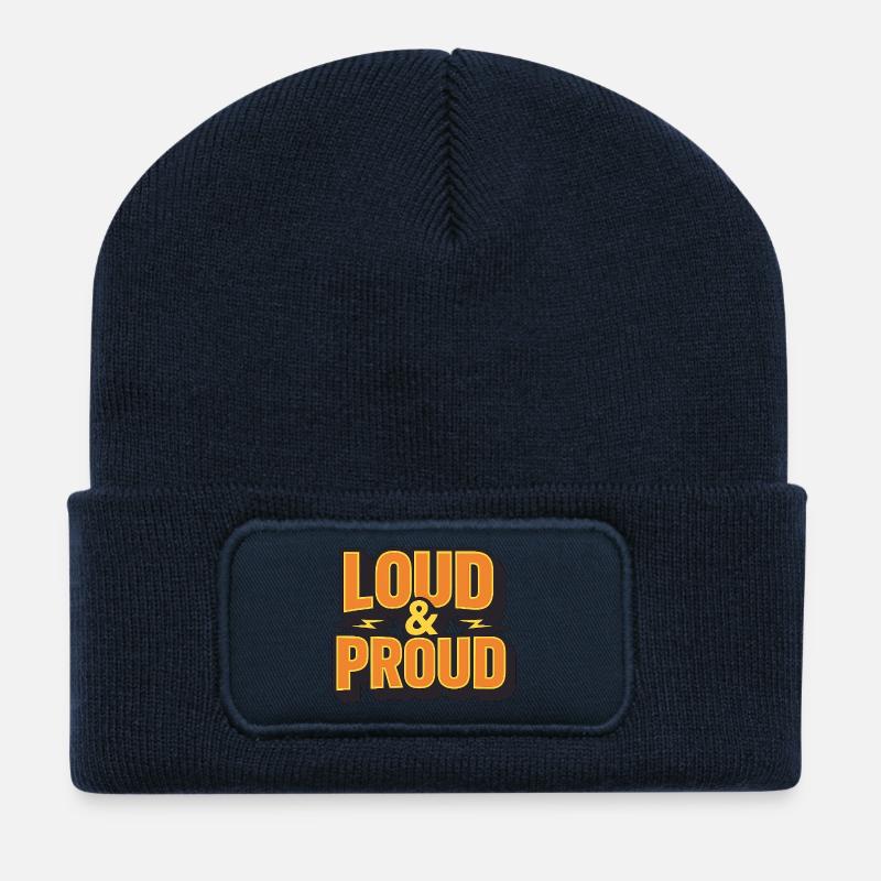 Laut & Stolz - Recycelte Patch Beanie - French Navy