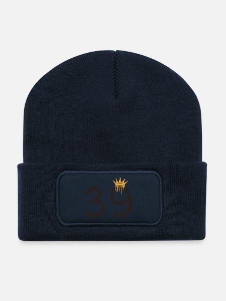 39 - Recycled Patch Beanie - french navy