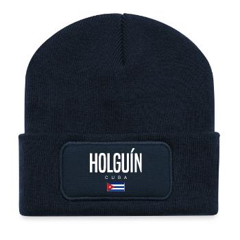 Holguín Cuba Cubans - Recycled Patch Beanie - french navy - Front