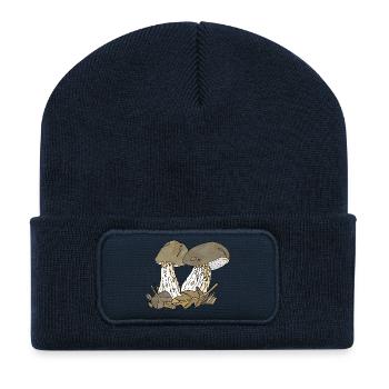 Pilze - Recycelte Patch Beanie - French Navy - Vorne