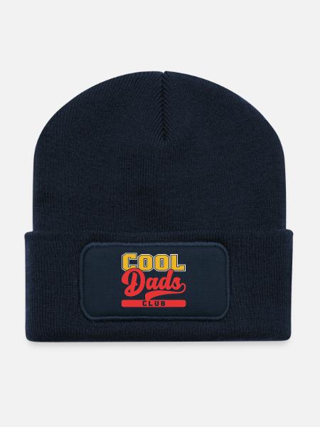 Cool Father's Club in Vintage Style - Recycled Patch Beanie - french navy