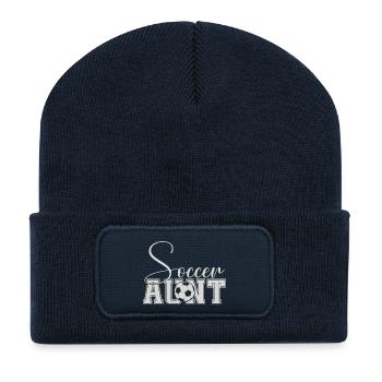 Soccer Saint - Recycled Patch Beanie - french navy - Front