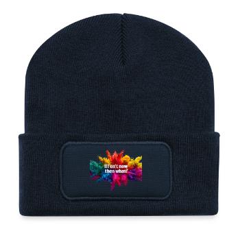 If not now, when? - Recycled Patch Beanie - french navy - Front
