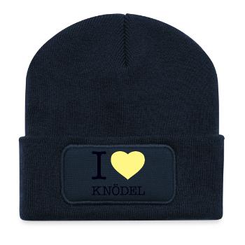 I love dumplings - Recycled Patch Beanie - french navy - Front