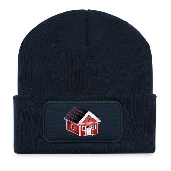 2192215_302465285_zauberhaftes_kleines_rotes_sc - Recycelte Patch Beanie - French Navy - Vorne