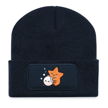 Starfish polishes pearl - Recycled Patch Beanie - french navy - Front