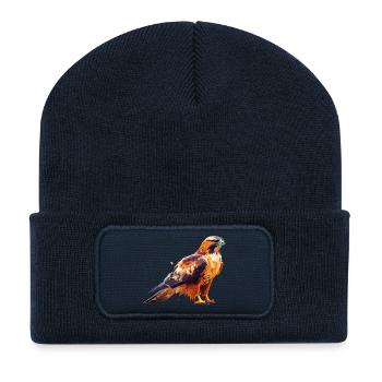 Falcon - Recycled Patch Beanie - french navy - Front