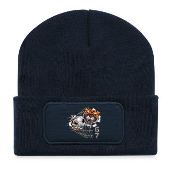 Lustiges Meme 67 Football Six Seven Brainrot Lover - Recycelte Patch Beanie - French Navy - Vorne