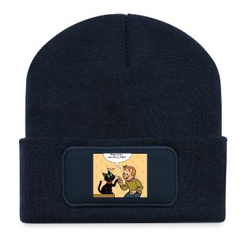 Franky & Meekos erstes Treffen - Recycelte Patch Beanie - French Navy - Vorne