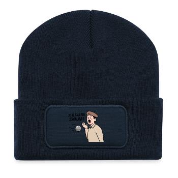 petanque player who complains - Recycled Patch Beanie - french navy - Front