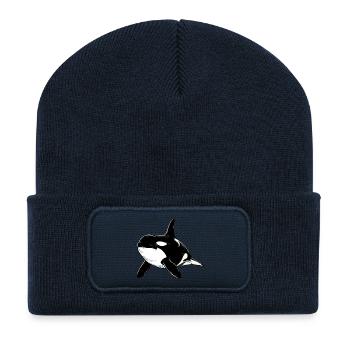 Orca - Recycelte Patch Beanie - French Navy - Vorne