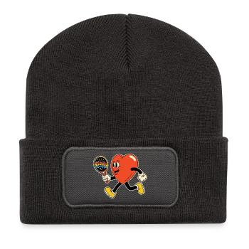 Heart in the paddle - Recycled Patch Beanie - dark grey - Front