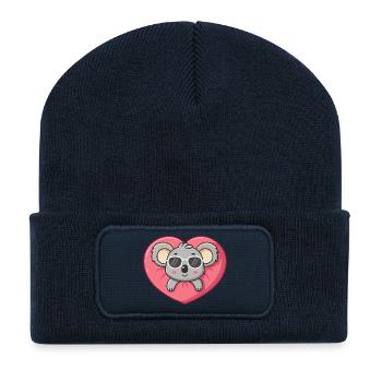 Koala Heart Glam Sunglasses Cool - Recycled Patch Beanie - french navy - Front