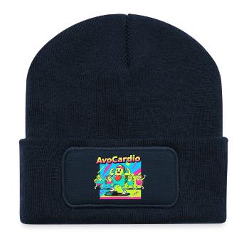 AvoCardio Fitness Avocado - Recycled Patch Beanie - french navy - Front