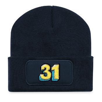 31 Number Colorful - Recycled Patch Beanie - french navy - Front