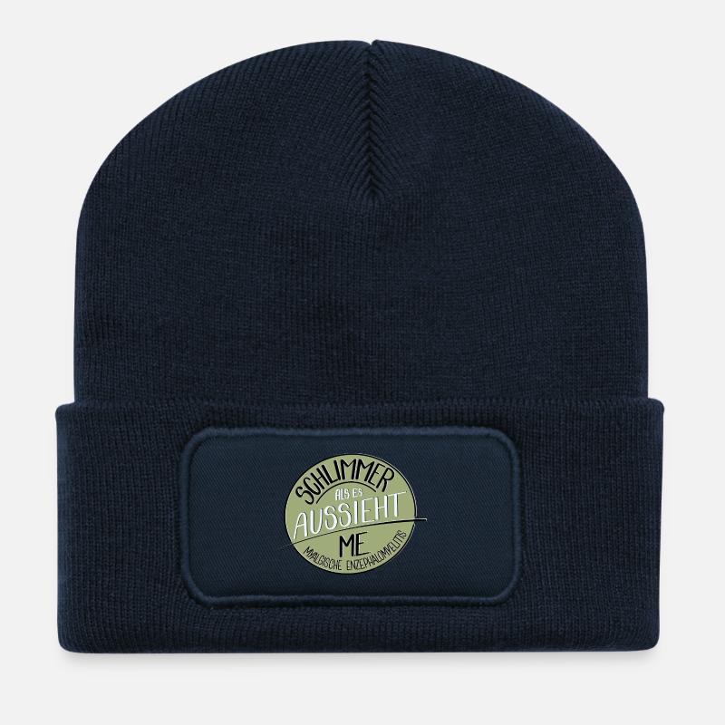 Schlimmer als es aussieht, M.E. - Recycelte Patch Beanie - French Navy
