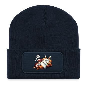 Australian Shepherd Aussie Aussiebesitzer Aussies - Recycelte Patch Beanie - French Navy - Vorne