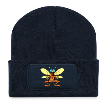 Fliege Yogi - Recycelte Patch Beanie - French Navy - Vorne