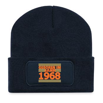 1968 - Recycelte Patch Beanie - French Navy - Vorne