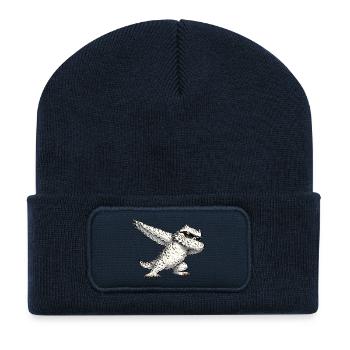 Éponge de la chouette blanche - Beanie recyclé à patch - bleu marine - Devant
