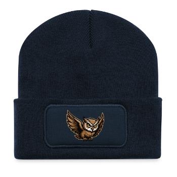 NachtEule Flügelsturm - Recycelte Patch Beanie - French Navy - Vorne