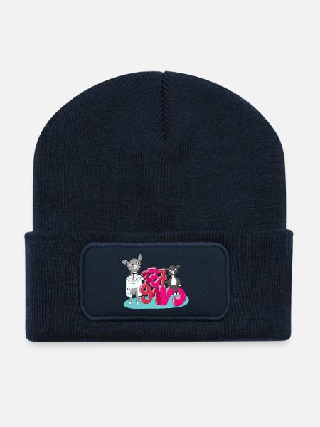 Doktor Lama und die Zahlen - Recycelte Patch Beanie - French Navy