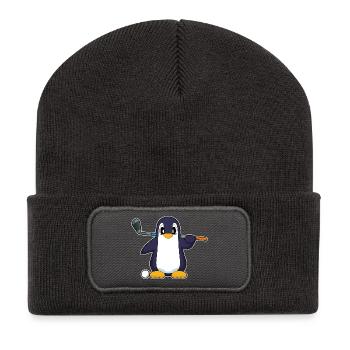 Penguin Golf Golf Clubs - Recycled Patch Beanie - dark grey - Front