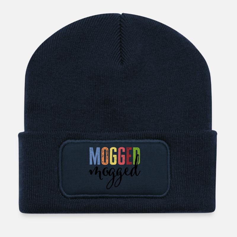 mogged - Recycelte Patch Beanie - French Navy