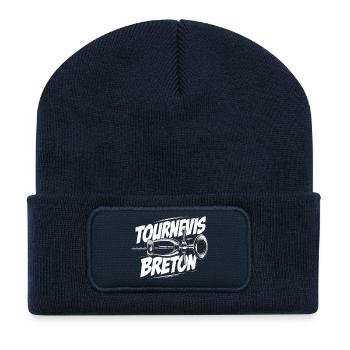 HUMOUR BRETAGNE  LE CODE BRETON CADEAU DROLE FETE - Beanie recyclé à patch - bleu marine - Devant