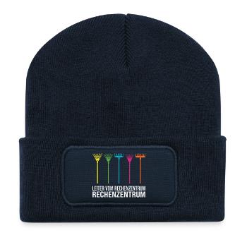 C Python Php Java Programmierer Coding - Recycelte Patch Beanie - French Navy - Vorne