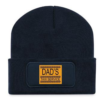Dad's taxi service - Recycled Patch Beanie - french navy - Front
